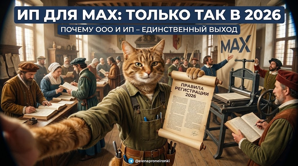    Узнайте, как правильно оформить ИП для каналов Max. lenka