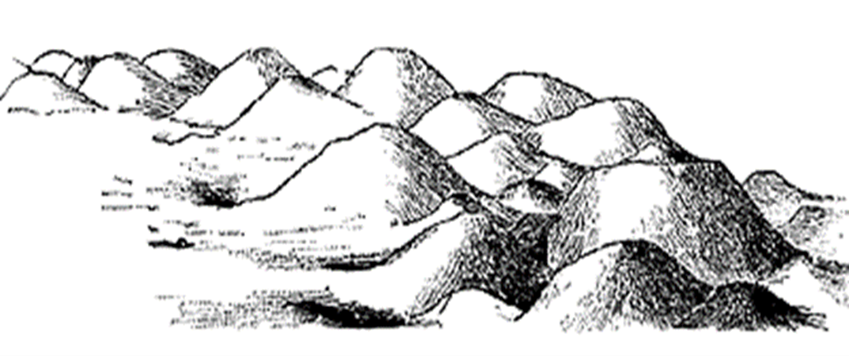 Рис. 69. Старинные русские курганы у села Городища. Рисунок, сделанный во время раскопок графа Уварова. Взято из «Известий», с.84. Фото из открытого доступа