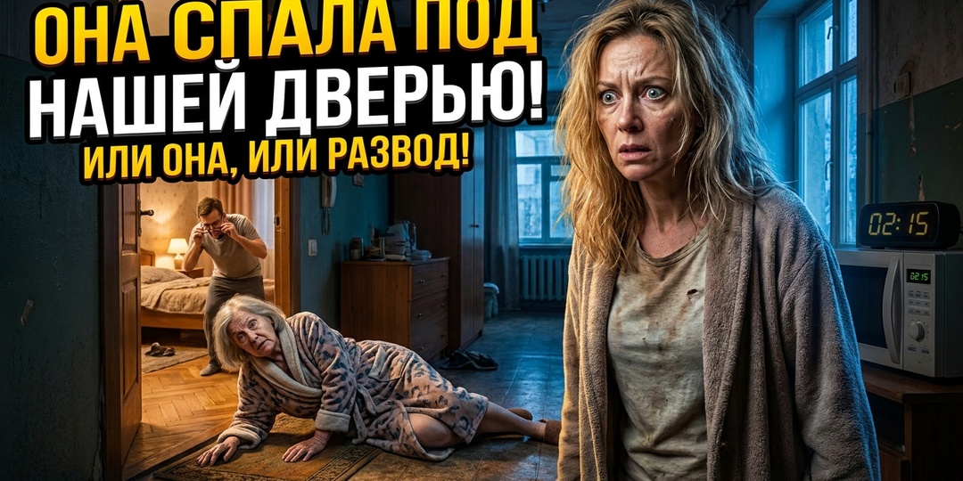 «— Твоя мать спала на коврике под нашей спальней! Выбирай: или она возвращается к себе, или я подаю на развод!»