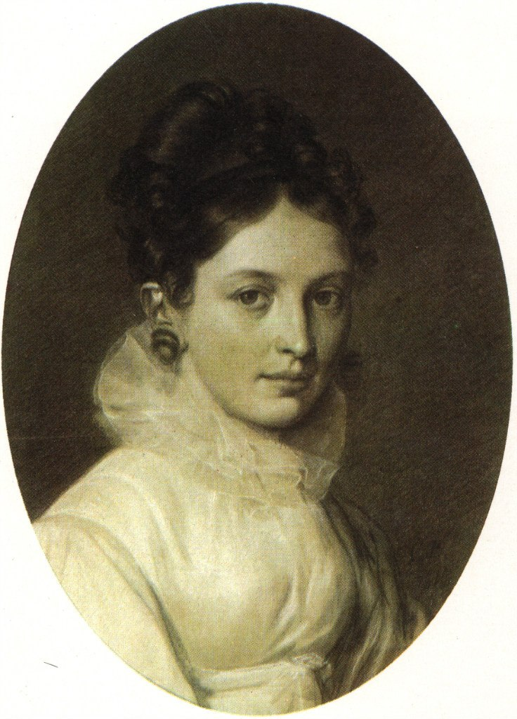 Екатерина Павловна Бакунина. Автопортрет. 1816 год