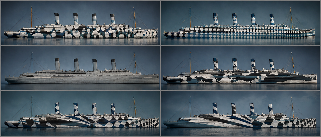 Самый яркий камуфляж на свете: чем заметнее корабль, тем труднее в него попасть