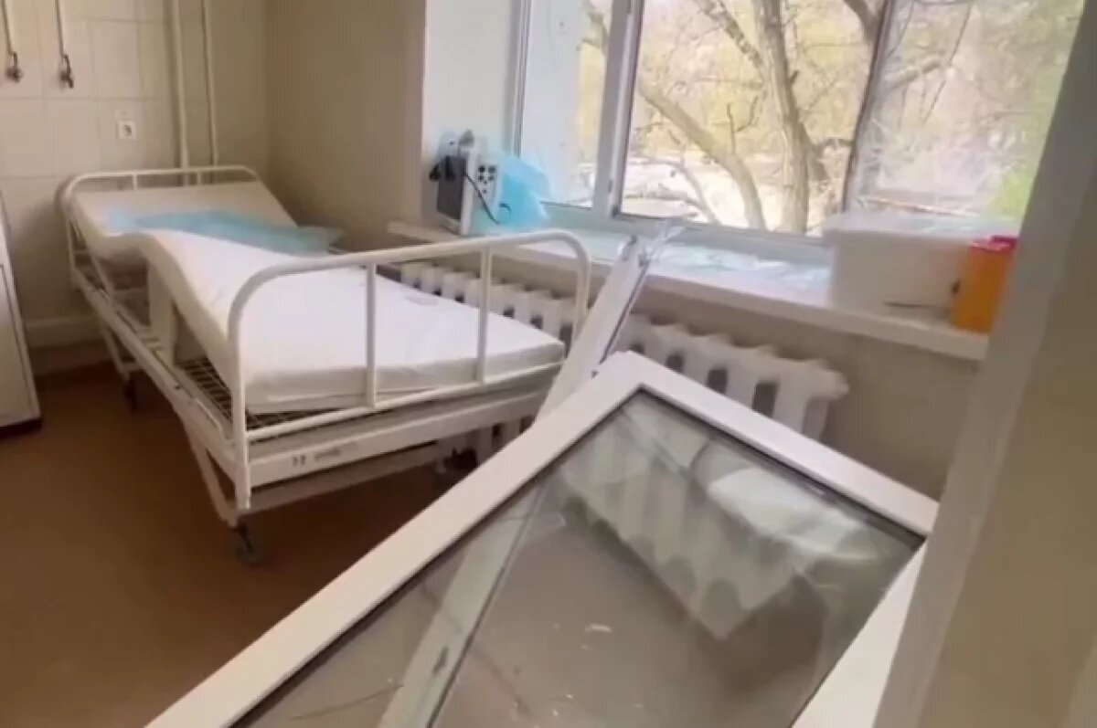    Появились кадры последствий падения БПЛА у роддома в Новокуйбышевске