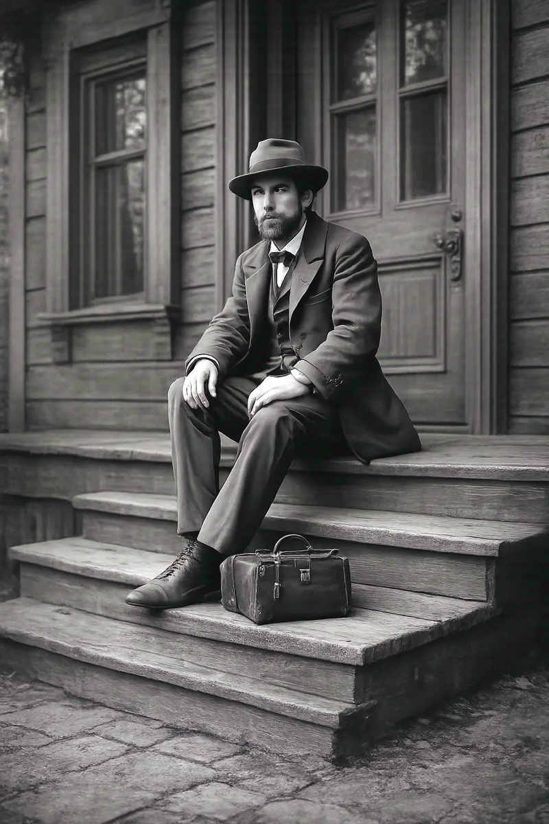 Главный герой сгенерирован автором с помощью аж двух нейросетей.