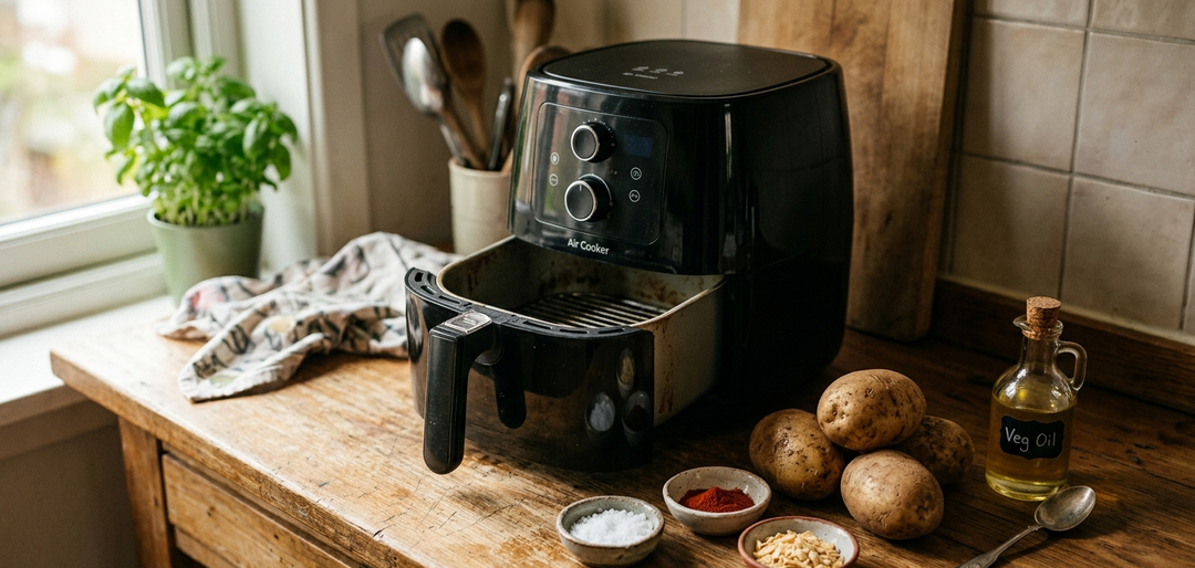 4 картофелины, 1 ч. ложка масла и никакого плача над весами: что случится, если посолить картошку до жарки в аэрогриле