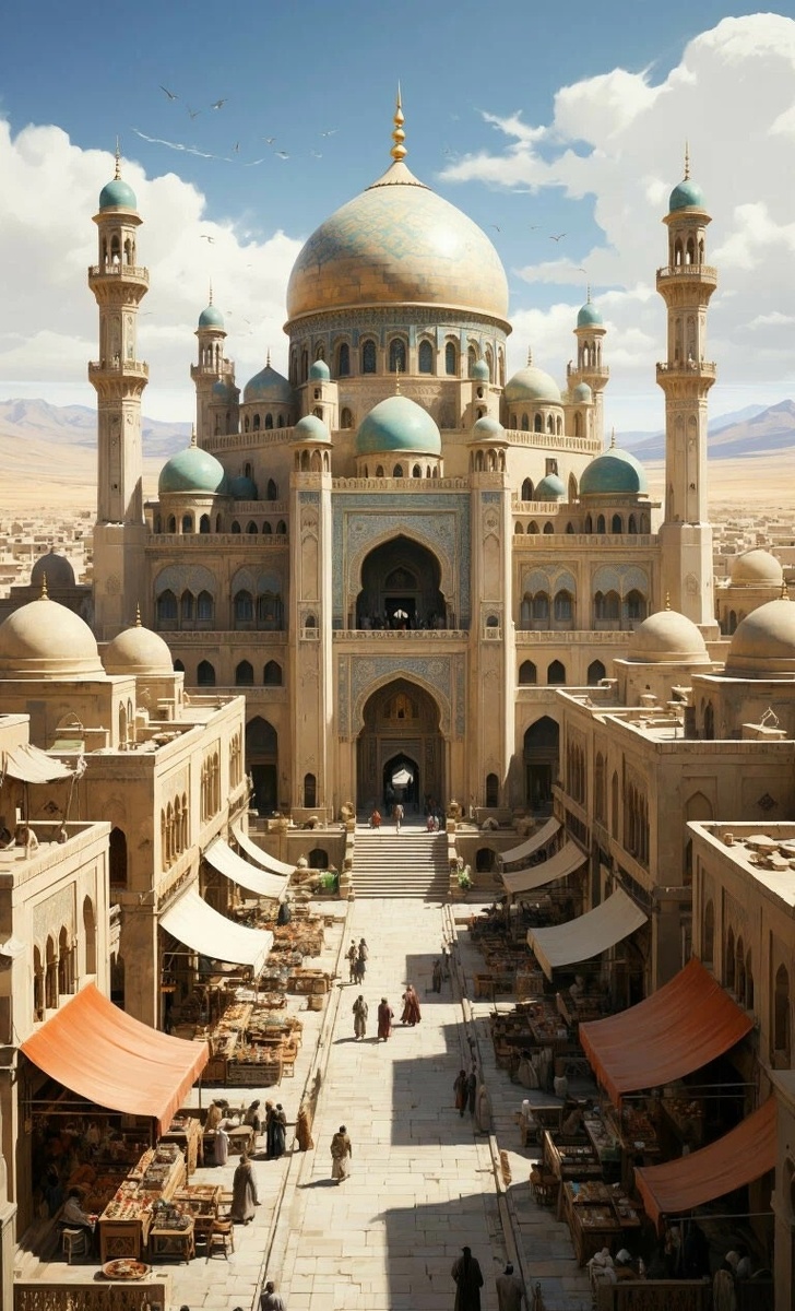 Персидская цивилизация. Дворец в городе.