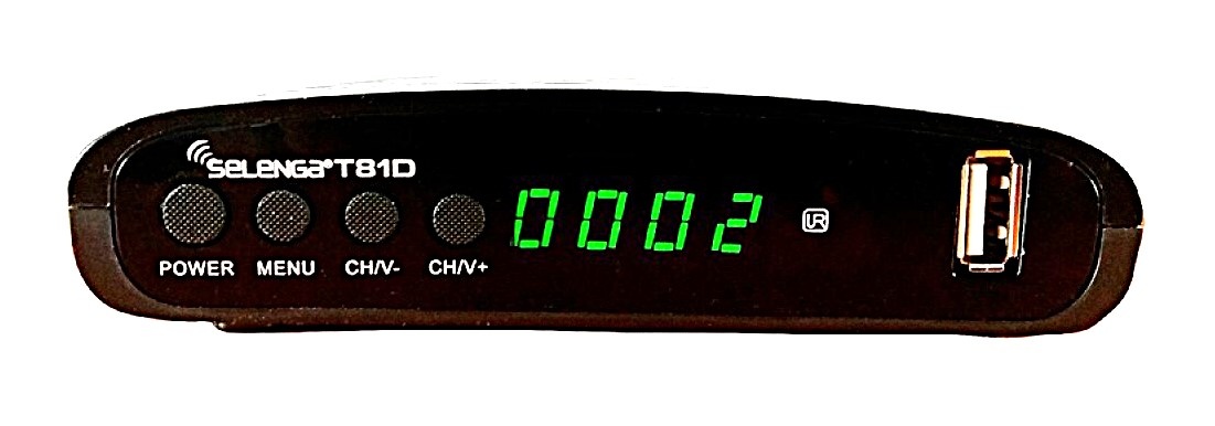 Вид на приставку спереди.