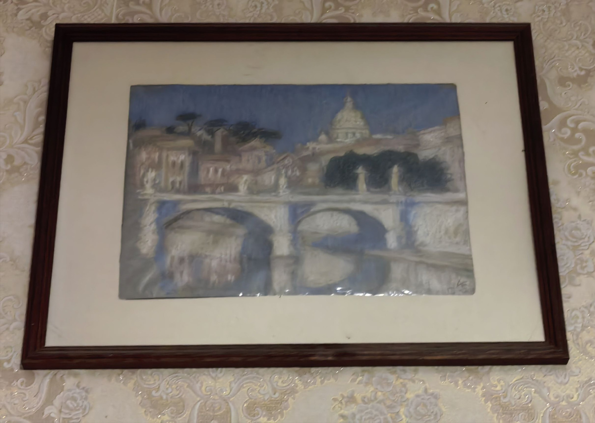 Рисунок пастелью. Художник А.Комаров.