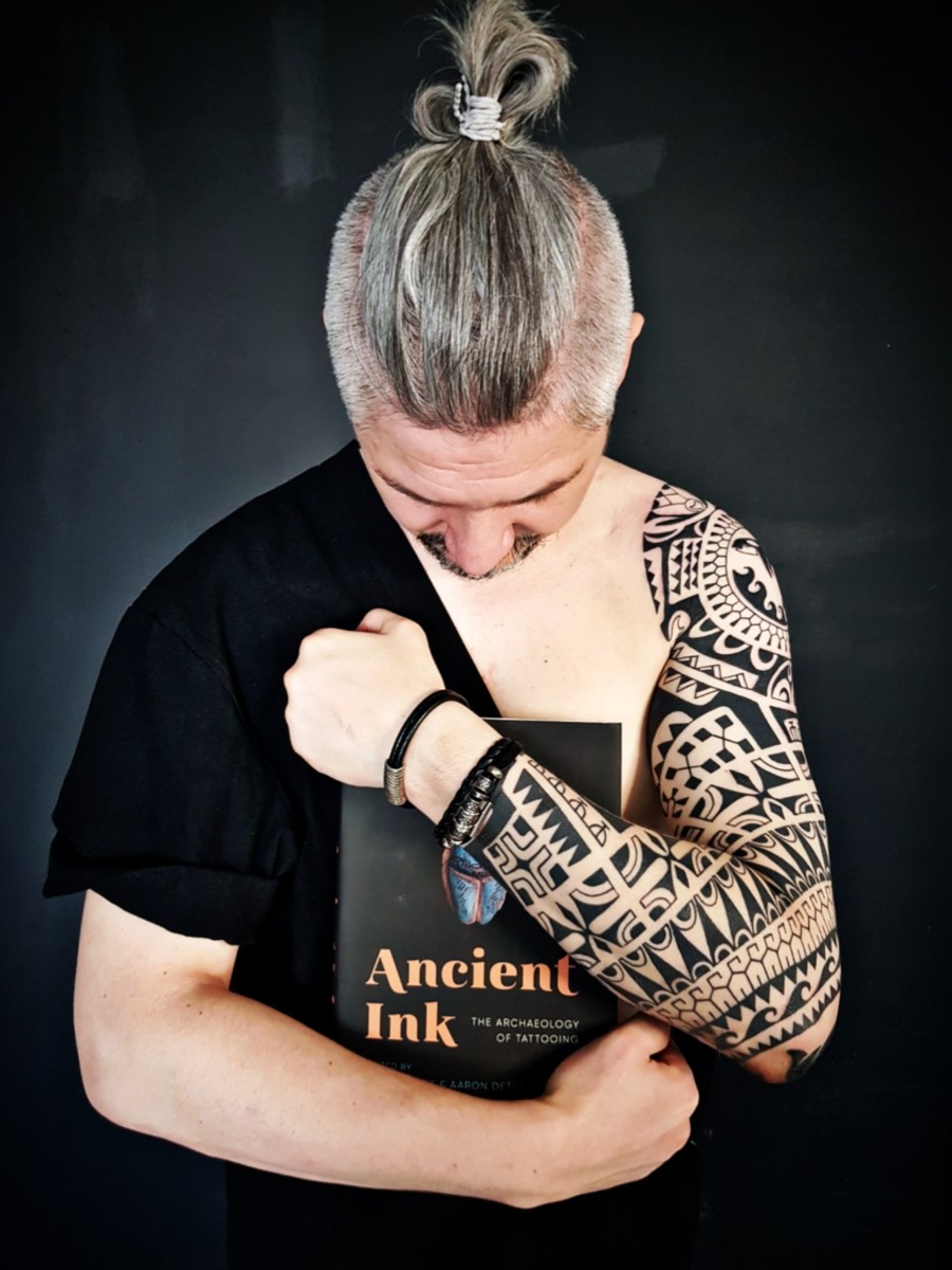 мужской полинезияйский рукав