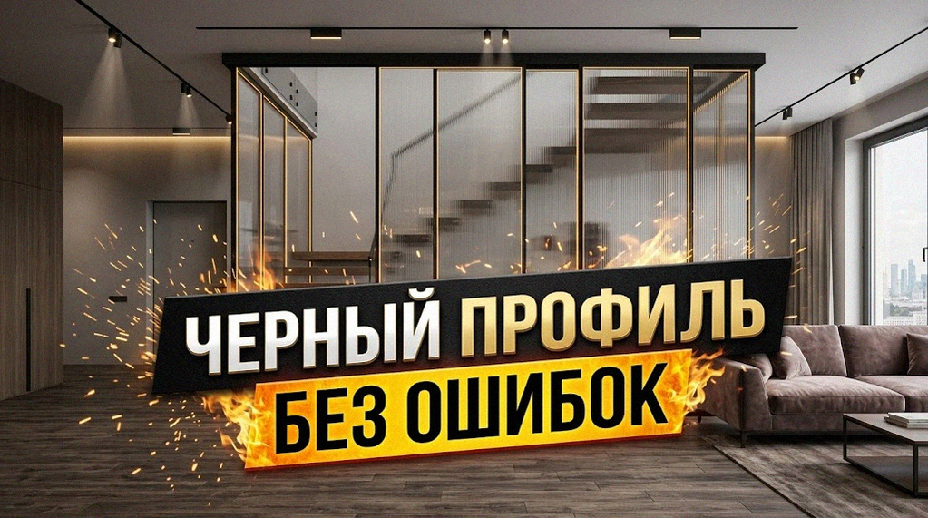    Как стильно интегрировать черный профиль в жилое пространство. GarderobSystem