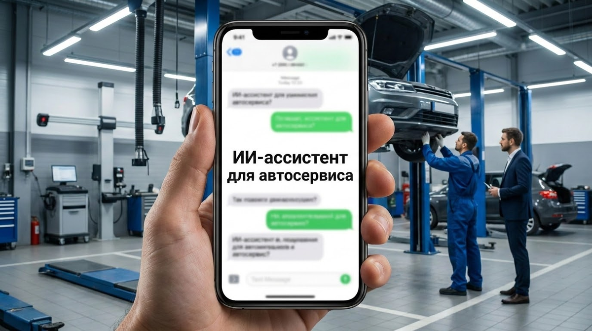 ИИ-ассистент автосервиса записывает клиента на замену масла и рассчитывает стоимость ремонта в мессенджере
