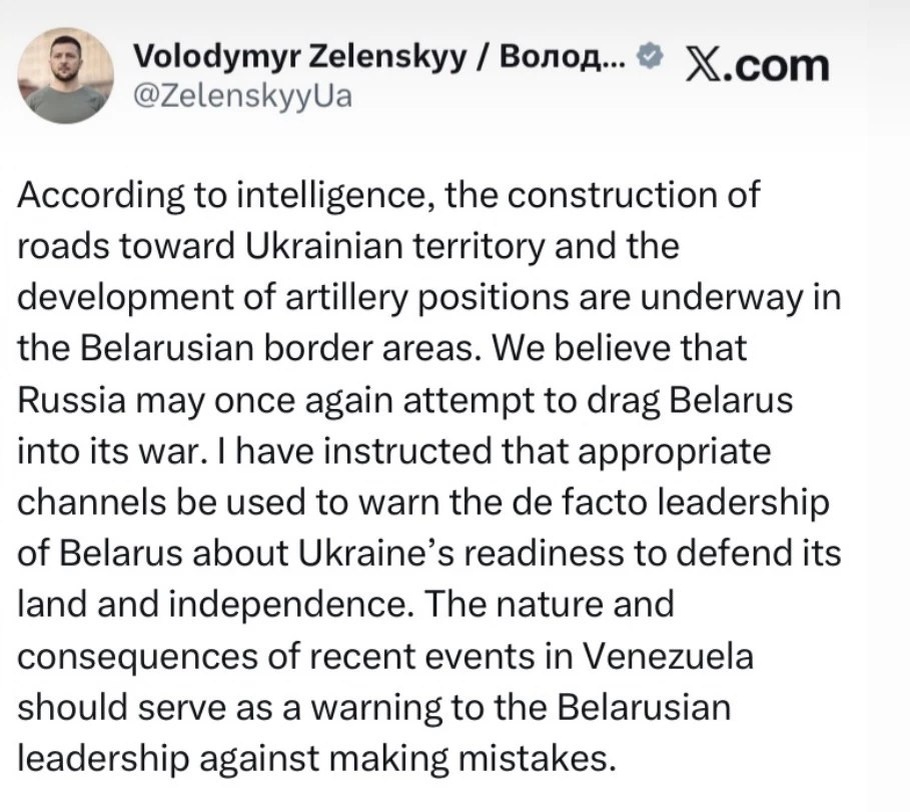    Фото: скриншот сообщения Владимира Зеленского в соцсети X/Twitter