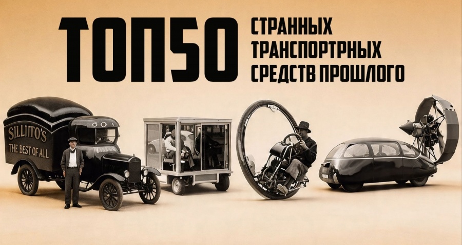50 странных транспортных средств прошлого, о которых вы, возможно, не слышали