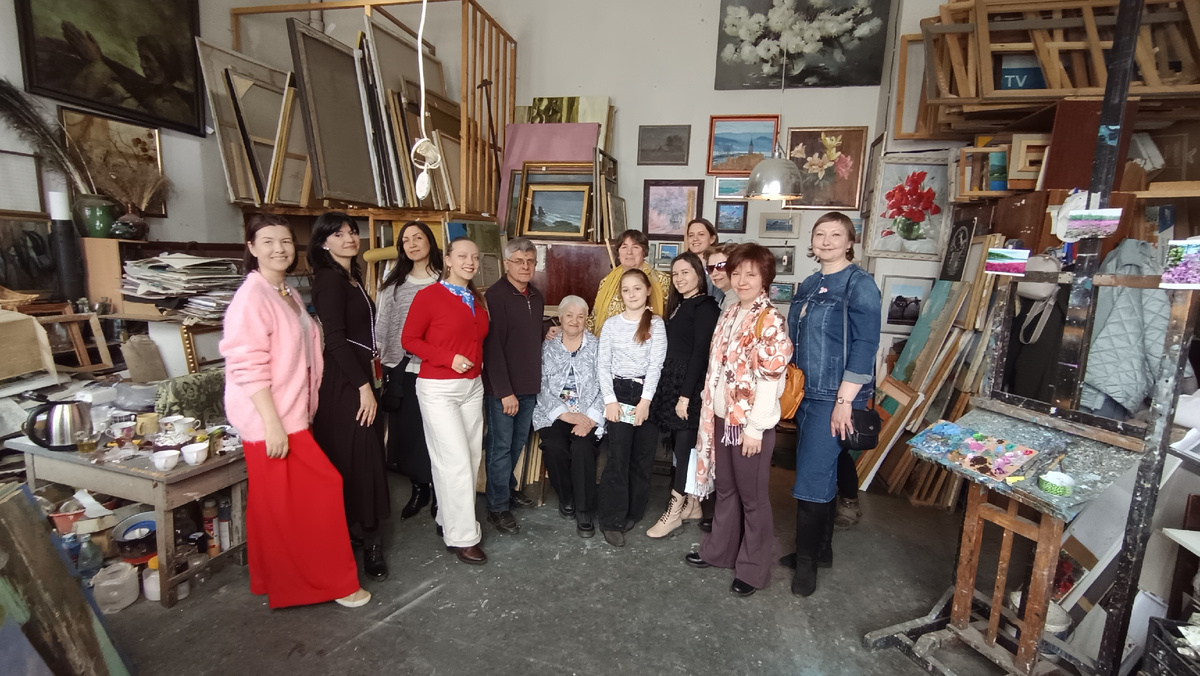 ЭКСКУРСИЯ В МАСТЕРСКУЮ К ХУДОЖНИКУ СЕРГЕЮ ФОРОСТОВСКОМУ С ЕЛЕНОЙ ФИЛИМОНОВОЙ
