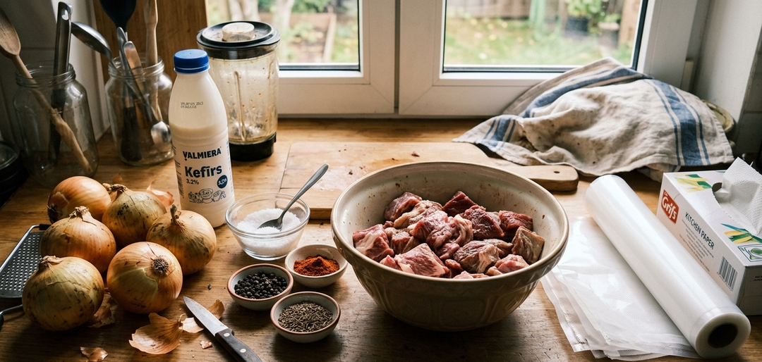 1,5 кг мяса, 1 час против 8-12: что случится, если замариновать шашлык в вакууме за 30 минут при комнатной температуре?