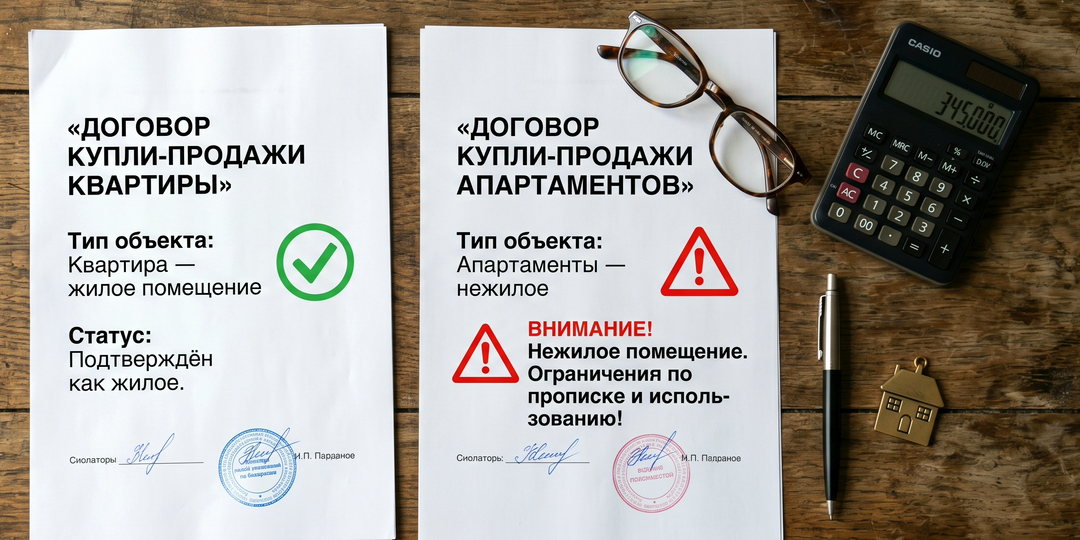 Полезный пост: «Апартаменты vs квартира. Три отличия, о которых молчат застройщики»