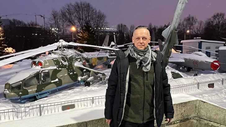    Бывший польский судья Томаш Шмидт в Гомельском областном музее военной славы (Белоруссия). Фото предоставлено Царьграду