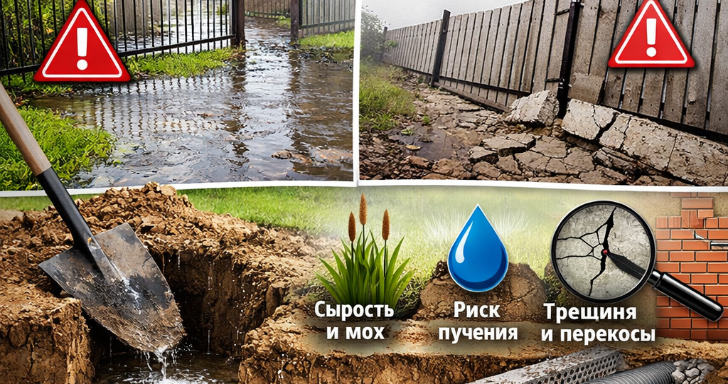 Грунтовые воды на участке: как понять их уровень перед установкой забора