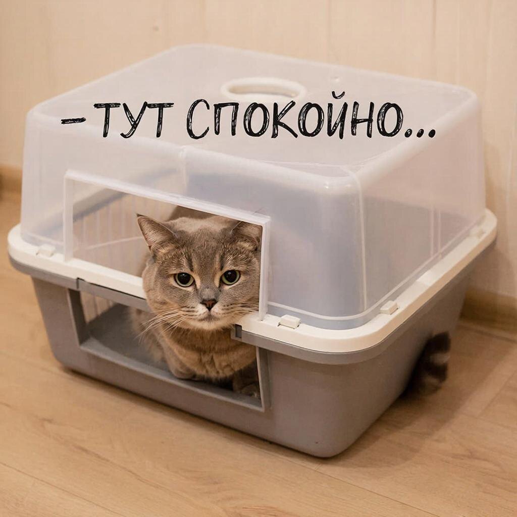 кошка в переноске