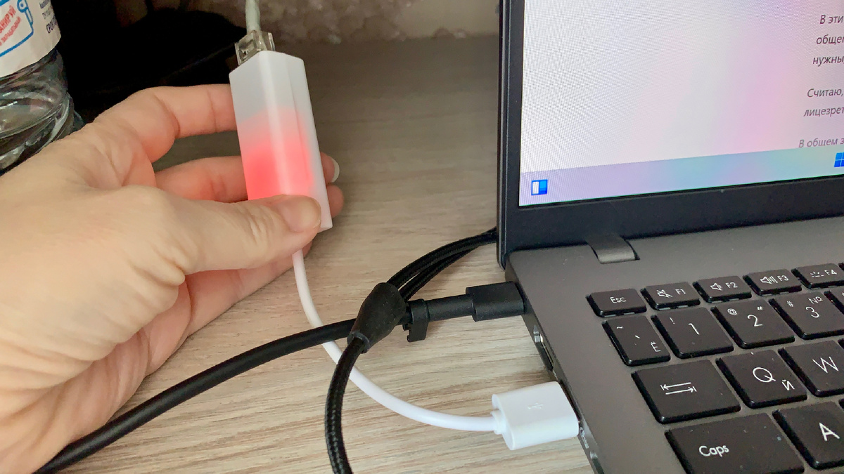 Переходник под интернет-кабель