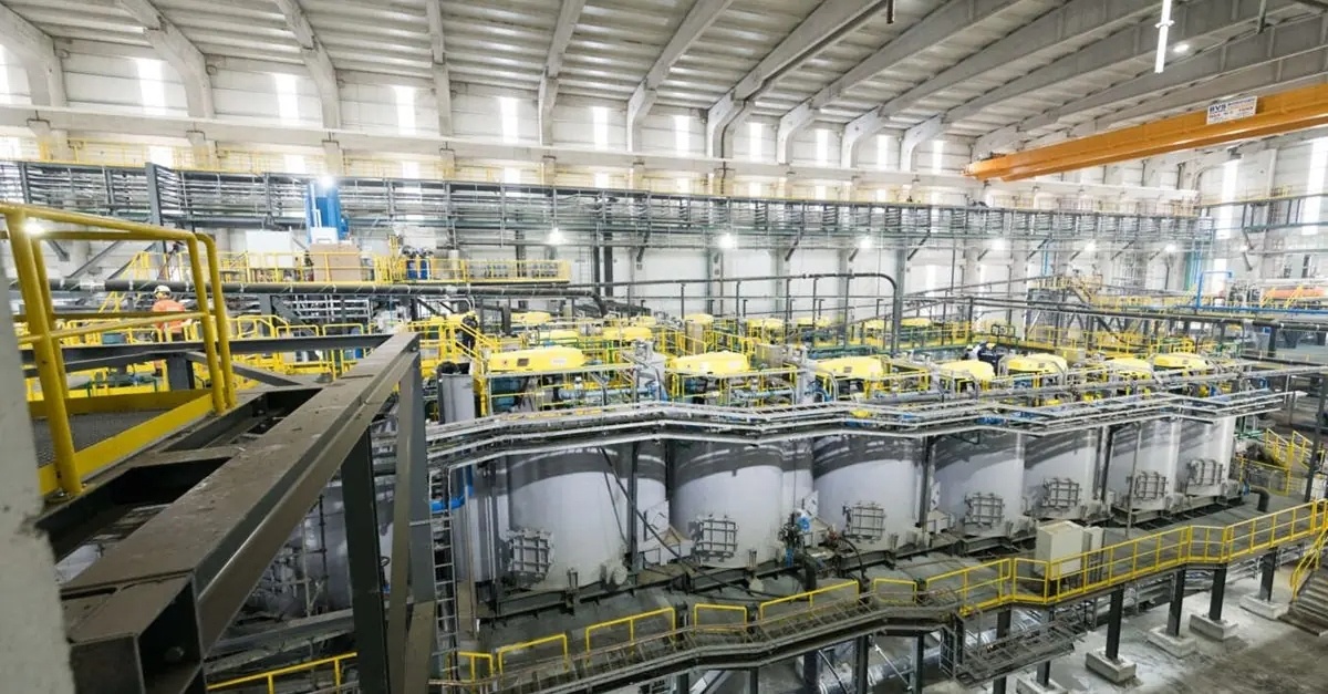 Цех гидрометаллургии - извлечения тугоплавких металлов (вольфрам, молибден, тантал и др.)