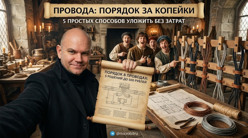    Узнайте, как можно красиво и аккуратно уложить провода. as7