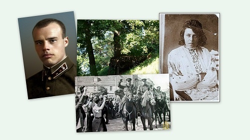 Мои мама и папа после Великой Отечественной войны. коллаж мой.