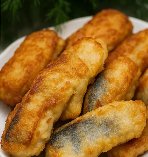 Жареная рыбка в луковом кляре 😋