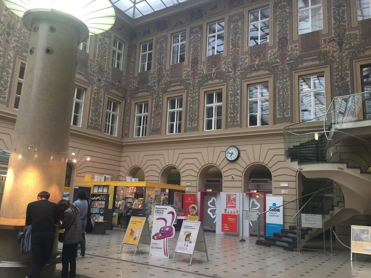 Главпочтамт Праги. Чехия