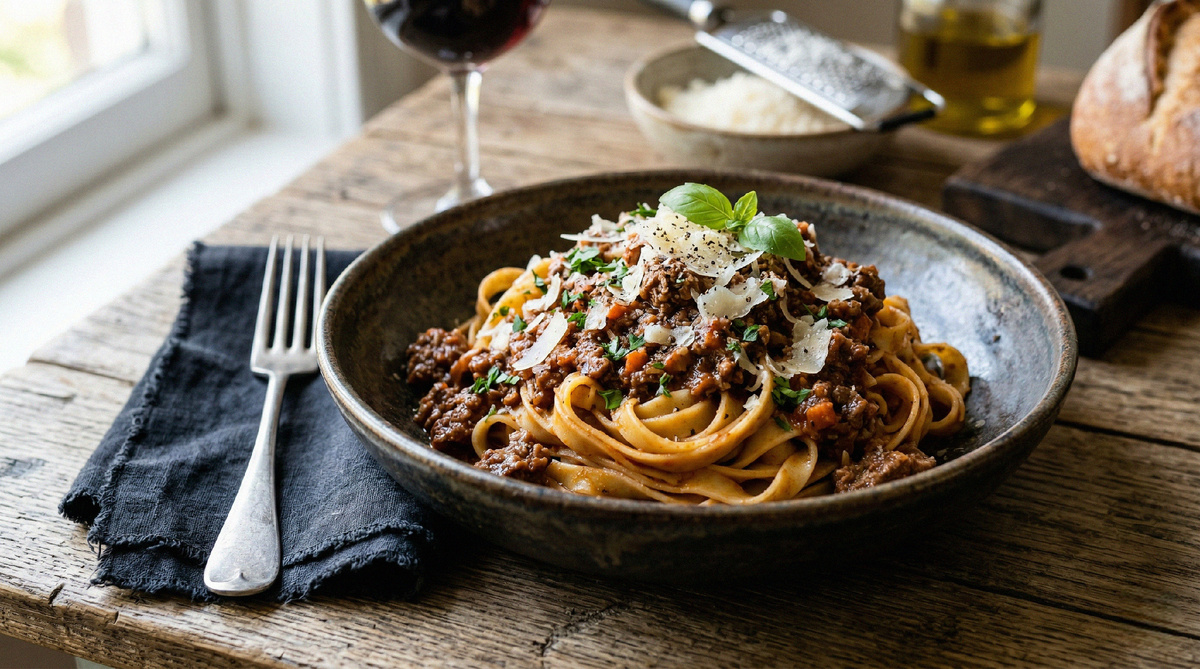 Рецепт пасты Болоньезе с фаршем