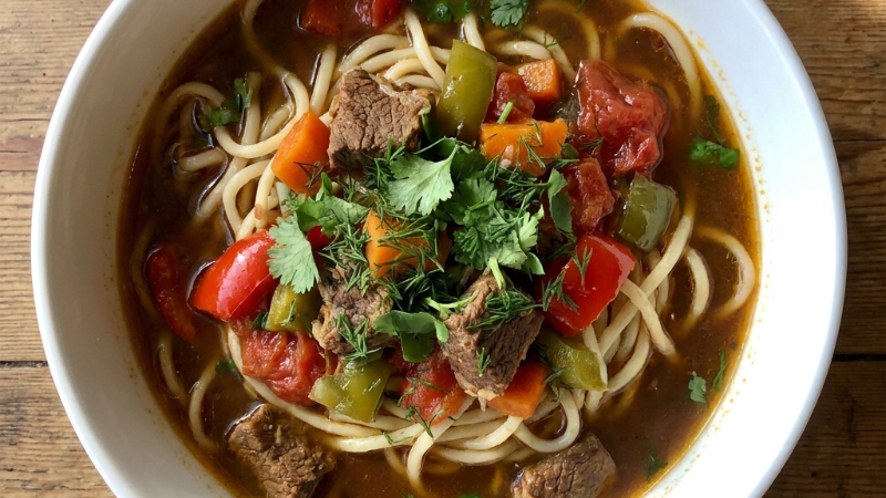 Ароматный домашний лагман