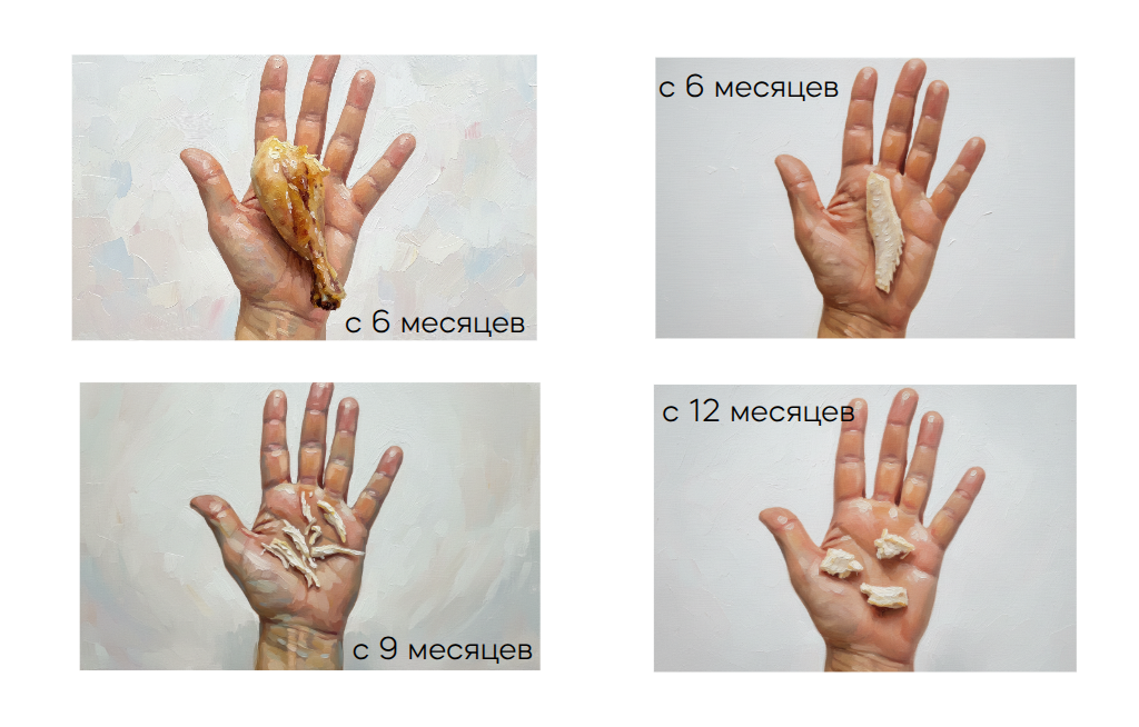 Рис №2. Варианты подачи курицы. Исходные фотографии взяты с сайта solidstarts.com, изменены ИИ и собраны мною в коллаж.