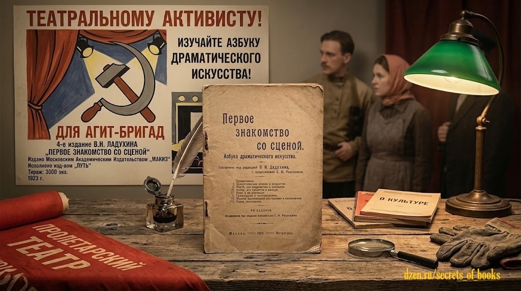  В. Н. Ладухин «Первое знакомство со сценой. Азбука драматического искусства» 4-е издание, 1923 год.