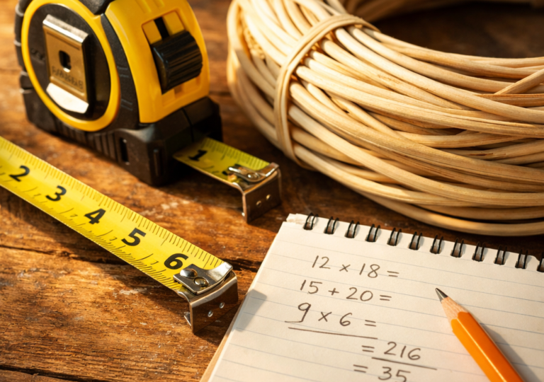 Расчет ротанга для плетения: точная формула длины без остатков