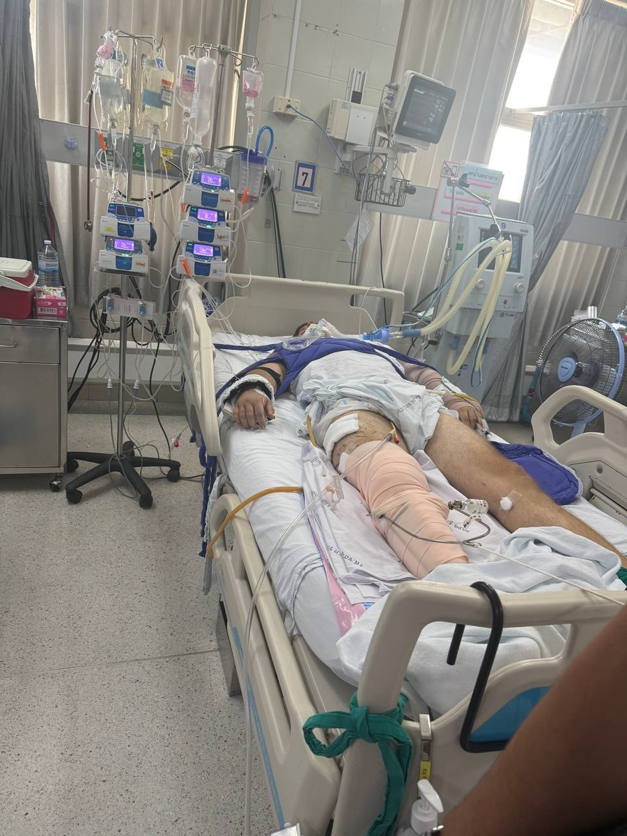 Владислав в палате реанимации. 