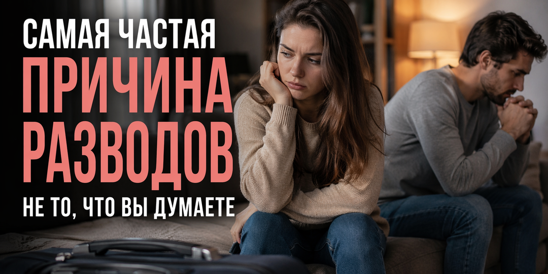 💔 Самая частая причина разводов: не измена, не деньги, а то, что начинается намного раньше