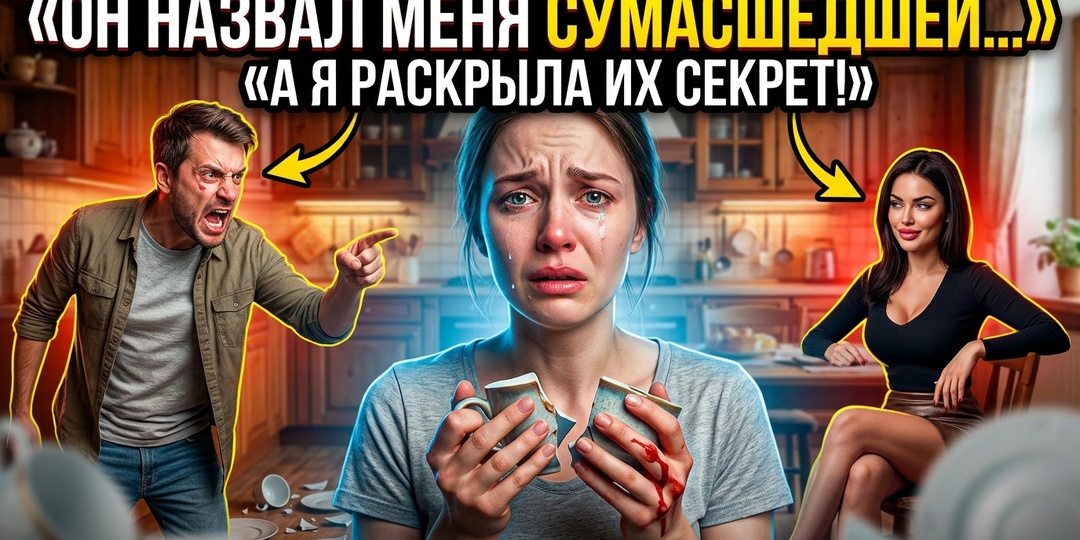 — Ты совсем тронулась умом со своими книжками! Какая измена? Тебе лечиться надо! — кричал муж.