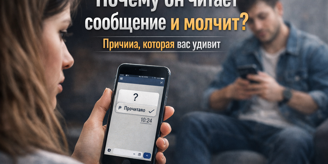 Почему человек читает сообщение и молчит