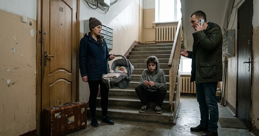 Я вышла из роддома, а у двери квартиры уже ждал сын моего мужа