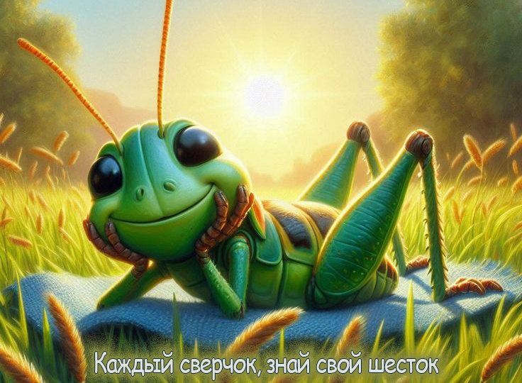 Каждый сверчок, знай свой шесток и поудобнее на нем устраивайся.