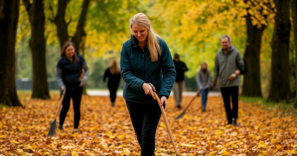 Секрет субботника: не уборка, а общение.