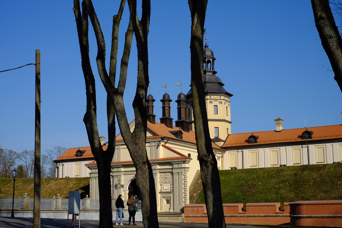 Несвижский замок в марте