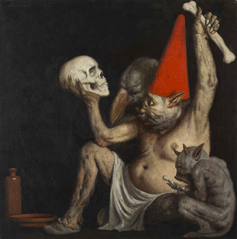 Г.М.Коржев. Череп предков. 1991. Частная коллекция, США.