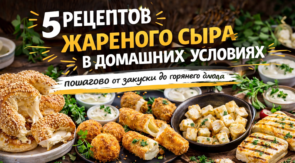 5 рецептов жареного сыра в домашних условиях