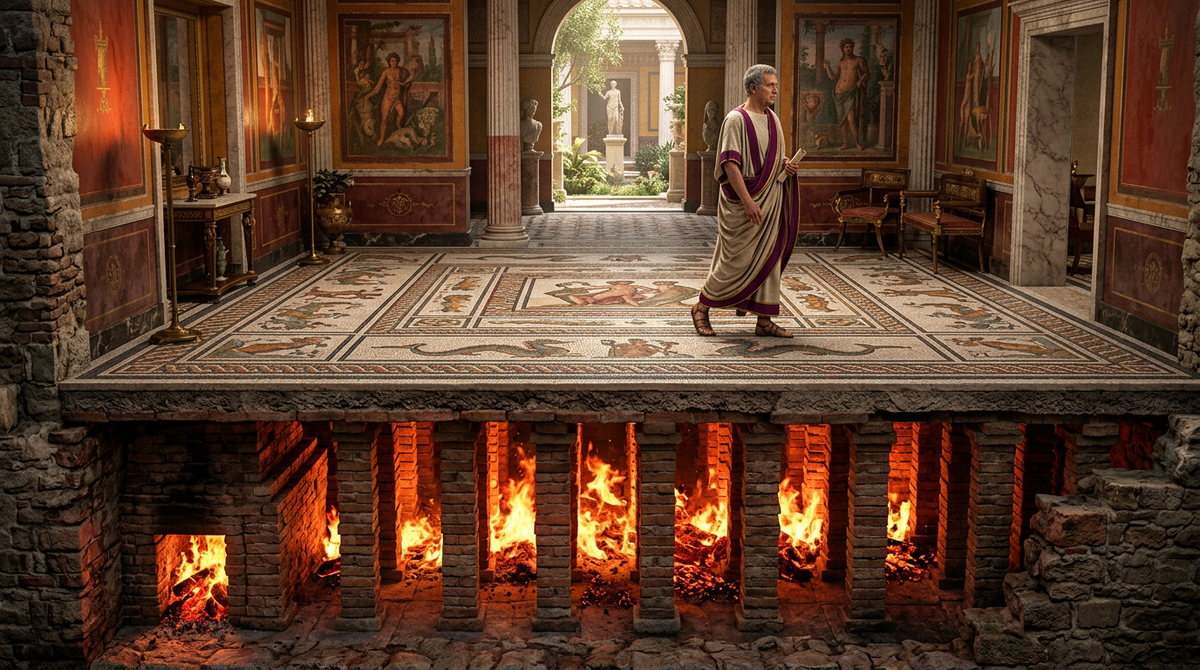 Теплые полы (гипокауст)