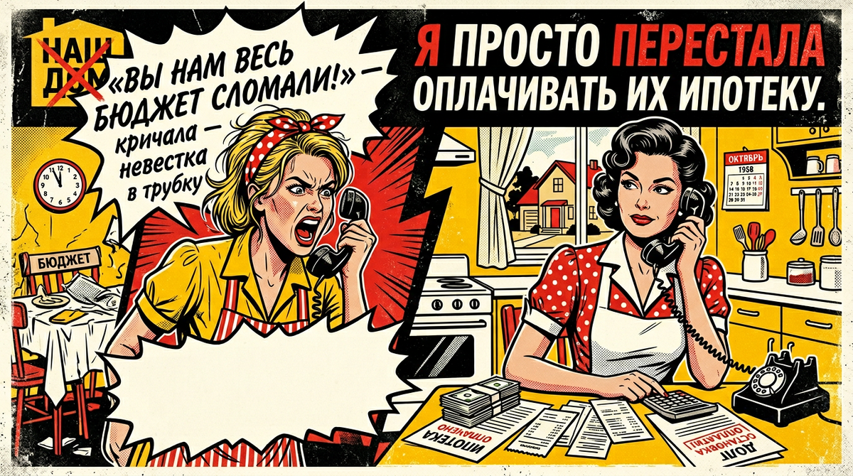 Вы нам весь бюджет сломали, кричала невестка в трубку