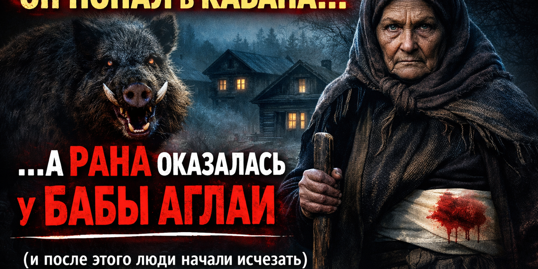 ОН ПОПАЛ В КАБАНА… а рана оказалась у бабы Аглаи
