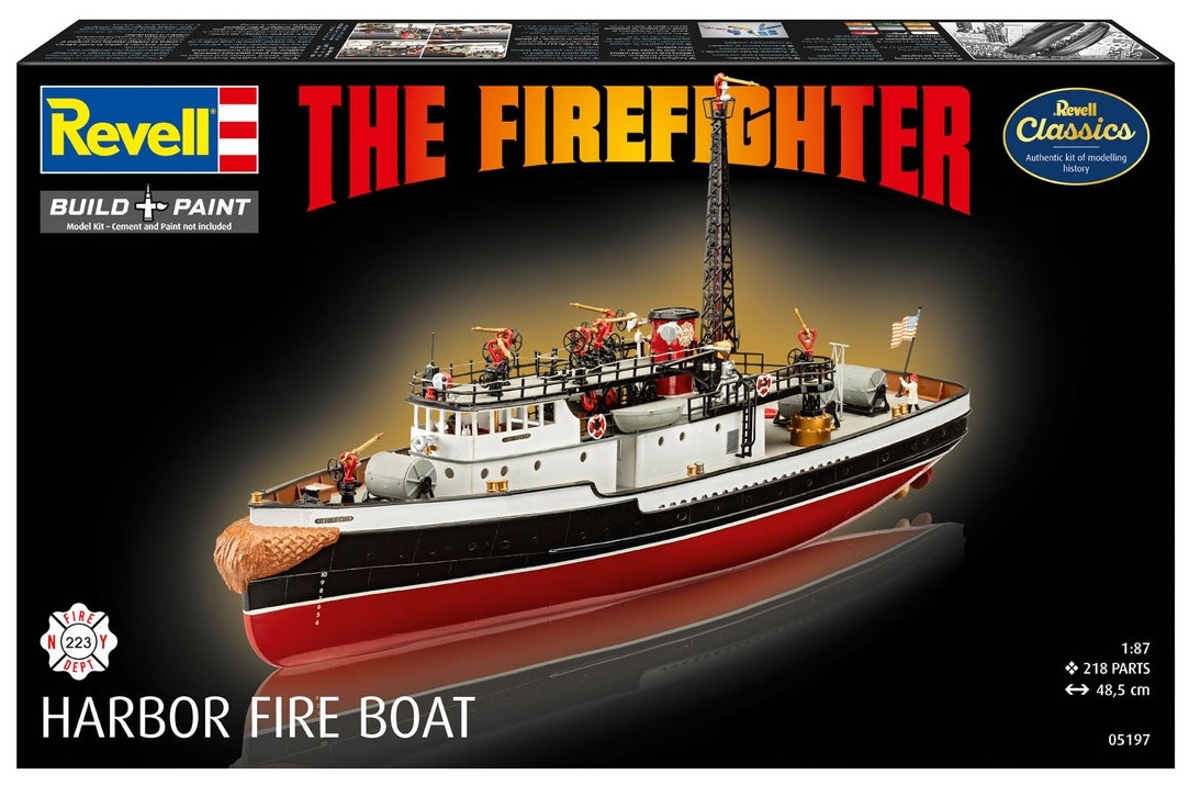 Сборная модель пожарного катера Fire Fighter от компании Revell