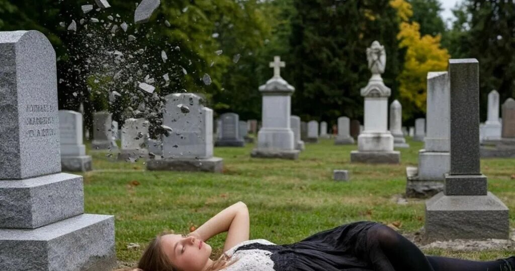 Самому страшно читать Гранитный осколок (21+) Истории про кладбище