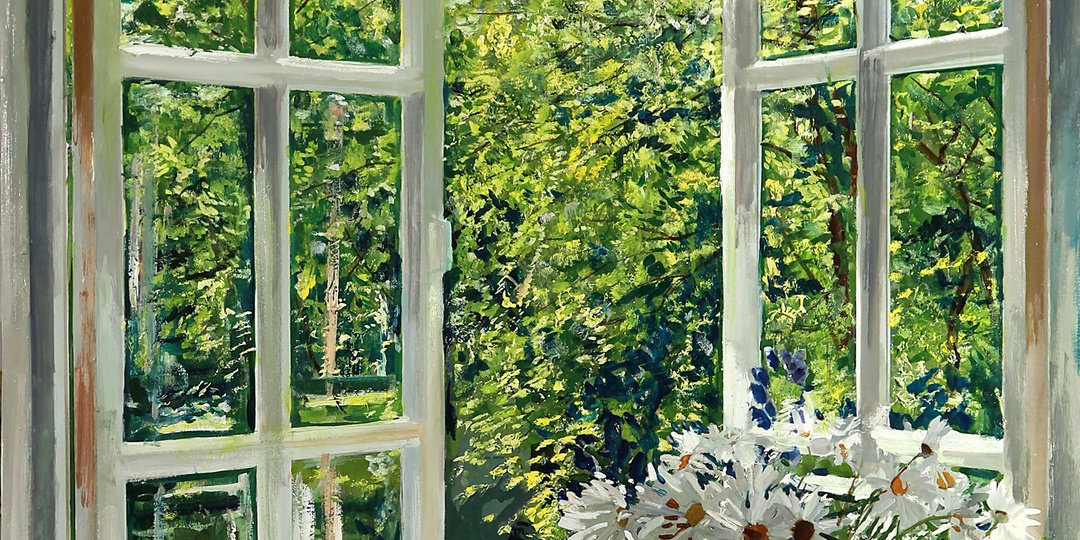 Окно в лето: сад, цветы, дождь и дачная красота