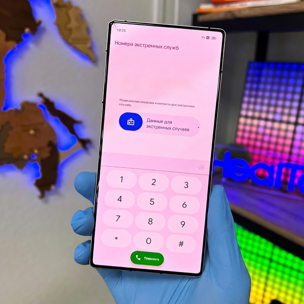 Телефон упал на угол: стекло разбито, рамка деформирована, но дисплей работает без пятен и полос